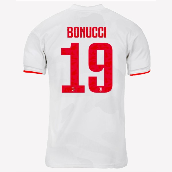 Camiseta Juventus NO.19 Bonucci Segunda equipo 2019-20 Gris Blanco
